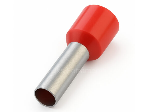 E10-12I – Terminal Ilhós tubolar simples vermelho 10mm²