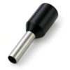 E1508I – Terminal Ilhós tubolar simples preto 1,5mm²