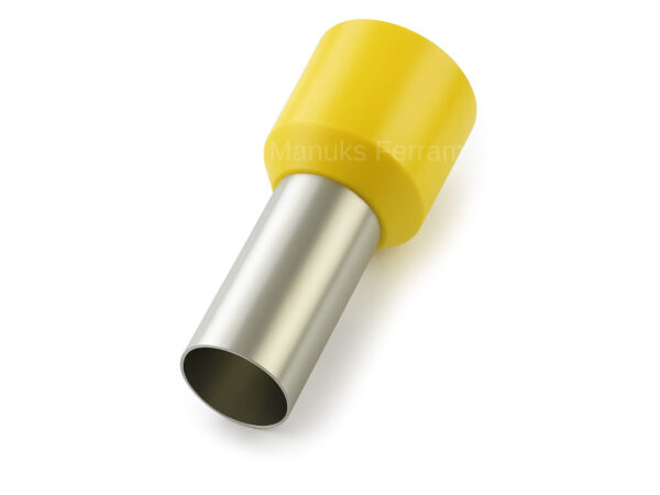 E6012I – Terminal Ilhós tubolar simples amarelo 6mm²