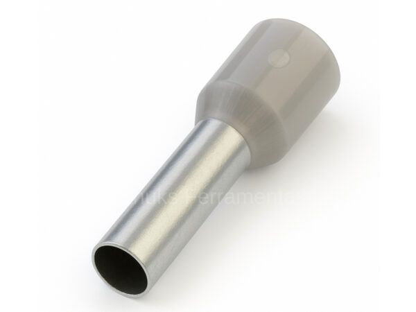 E4009I – Terminal Ilhós tubolar simples cinza 4mm²