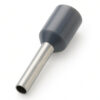 E0758I – Terminal Ilhós tubolar simples cinza 0,75mm²