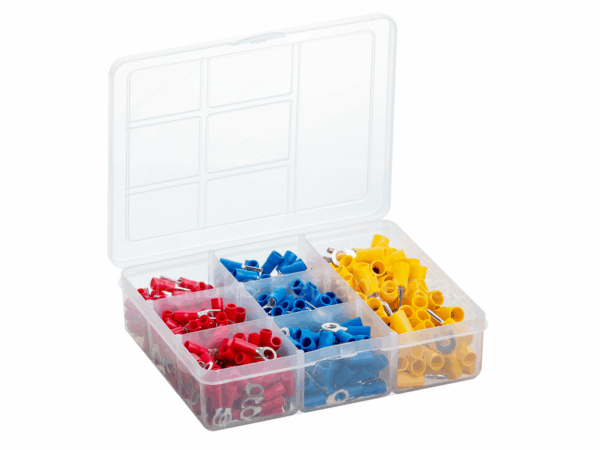 Kit Terminais pré isolados tipo Olhal, Garfo e Pino 375 peças