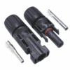 Kit conector e terminais macho e fêmea MC4