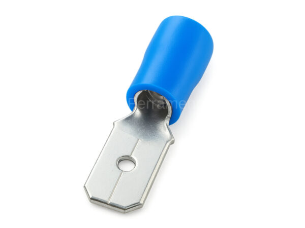 MDD2-250I - Terminal Macho Faston pré isolado 1,5 á 2,5mm² gaveta 6,3mm