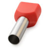 TE10-14I - Terminal Ilhós tubolar duplo vermelho 2x 10mm²
