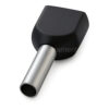 TE158I - Terminal Ilhós tubolar duplo preto 2x 1,5mm²