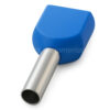 TE2510I - Terminal Ilhós tubolar duplo azul 2x 2,5mm²