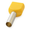 TE6014I - Terminal Ilhós tubolar duplo amarelo 2x 6mm²