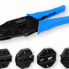 Kit Alicate + 5 Mandíbulas de crimpar terminais Diversos