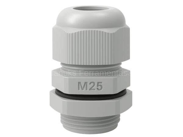 Prensa cabo de Nylon M25 cinza 3/4" 19mm