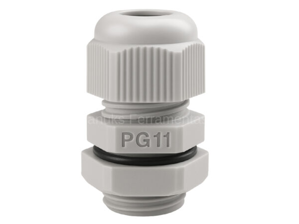 Prensa cabo de Nylon PG11 cinza 3/8" 9,5mm