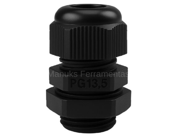 Prensa cabo de Nylon PG13.5 preto 1/2" 12,7mm