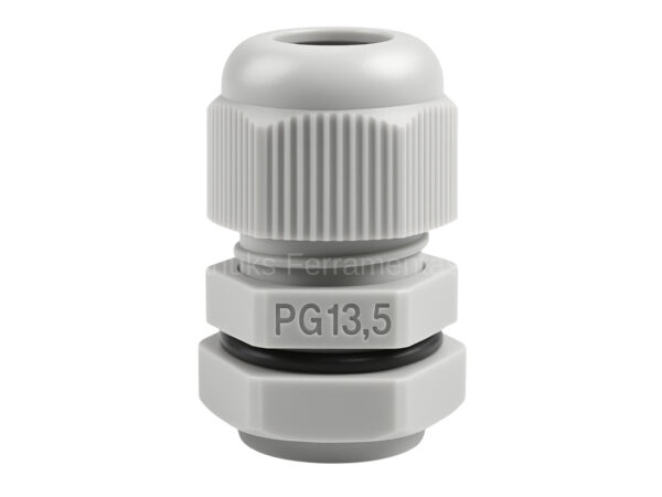 Prensa cabo de Nylon PG13.5 cinza 1/2" 12,7mm